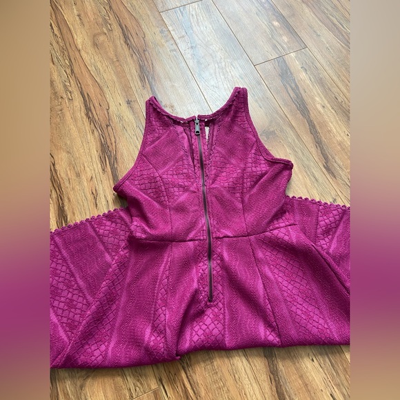 Free People Miss Connections Sleeveless Skater Dress Sz 4 - Picture 4 of 8